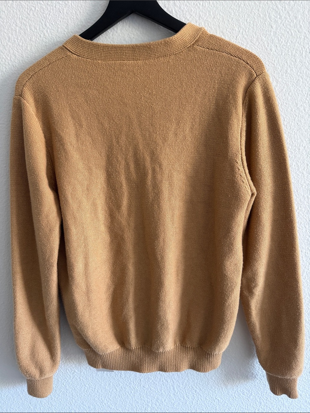 Miu Miu Camel Logo Wool-blend V-neck Cardigan - Picture 12 of 14